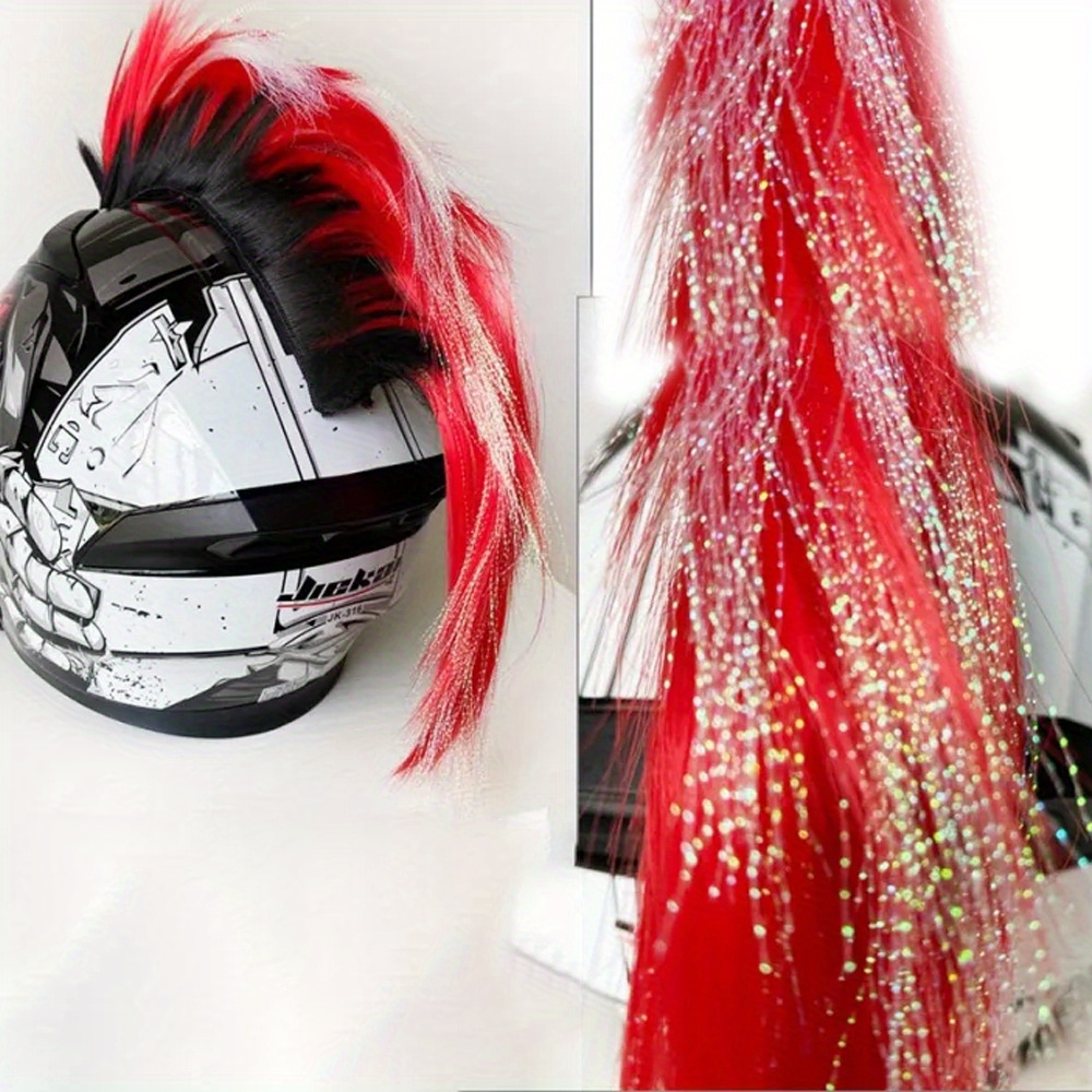 Red mohawk online helmet