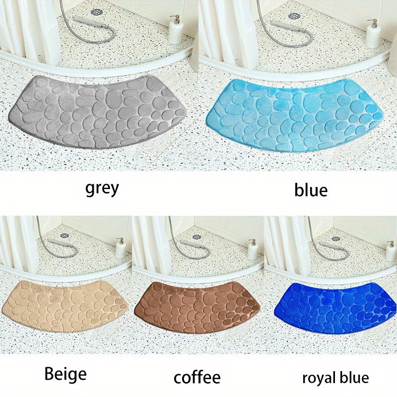 Cobblestone Pattern Bath Rug Soft Non slip Quick Dry Bath - Temu