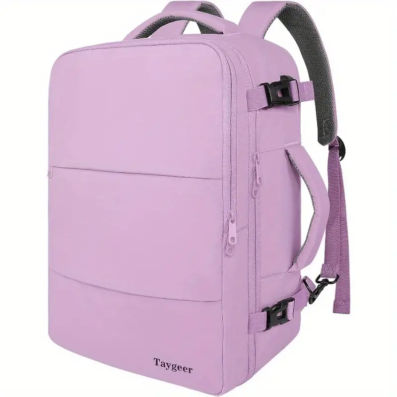Mochila de viaje para mujer, mochila de transporte con puerto de carga USB  y bolsa para zapatos, mochila para laptop de 15.6 pulgadas, aprobada por la