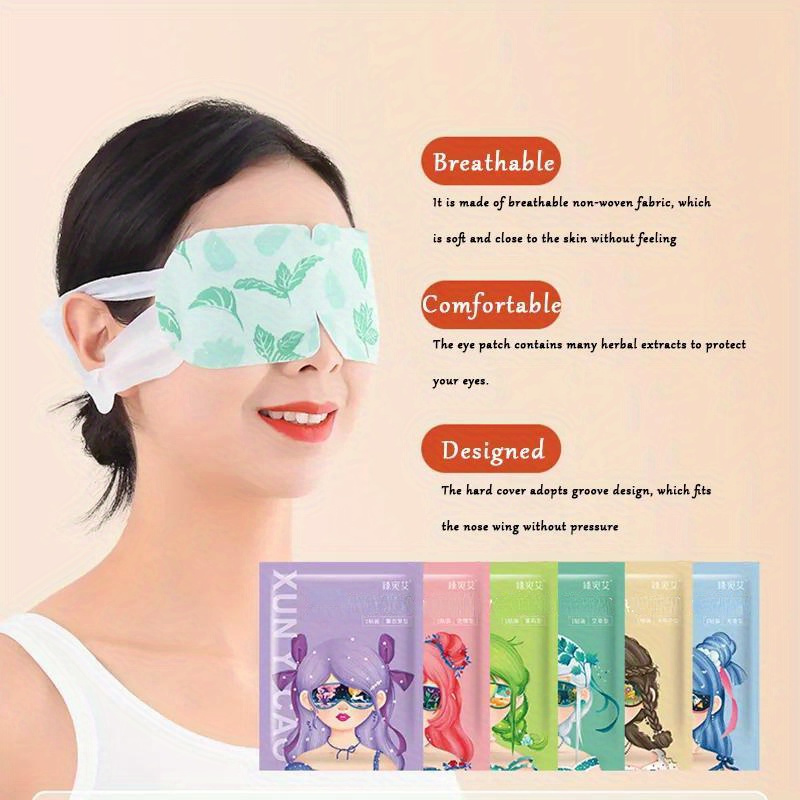 Warm Steam Eye Mask Sleeping Eyes Massage Hot Compress Eye - Temu