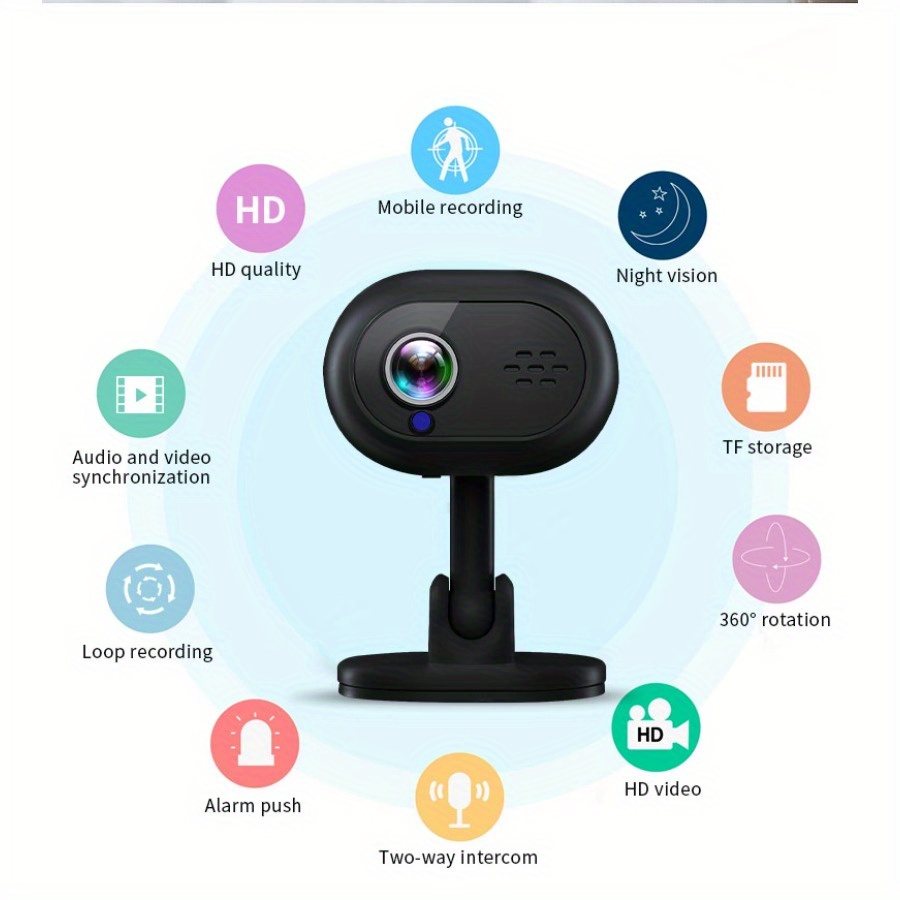 Indoor Wifi Camera Monitor Smart Life Home Security Mini - Temu