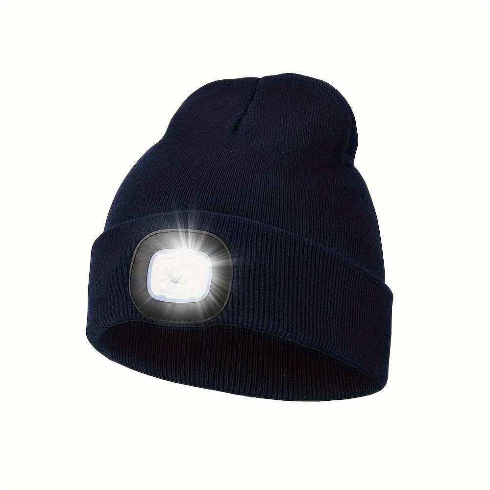 1 Pezzo Cappello Unisex Con Luce Led, 4 Led Che Cambiano Con Cappello A  Maglia A Cella A Bottone, Berretto Con Lampada Frontale Senza Mani Per  Camminare Di Notte, Pescare, Campeggiare E