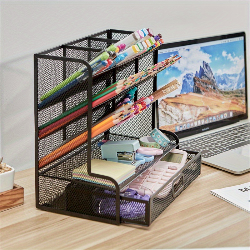 Creative Rotating Art Supplies Organizer Storage For Desk - Temu