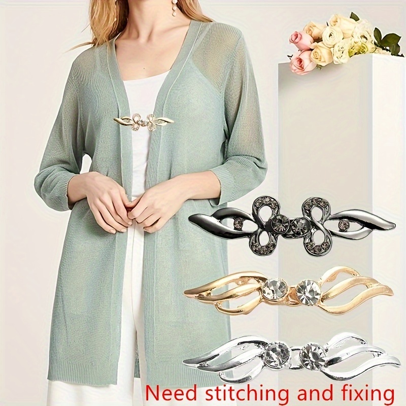 European And American Sweater Shawl Clip Classic Hollow - Temu