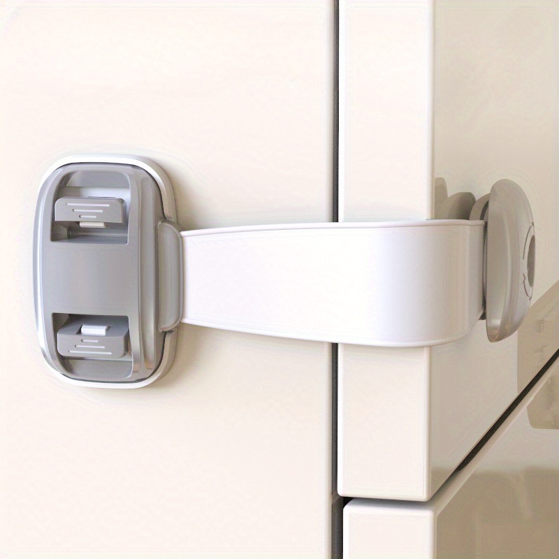 Refrigerator Fridge Freezer Door Lock with Password, Child Proof Refrigerator  Door Lock for Kitchen Refrigerator,White 