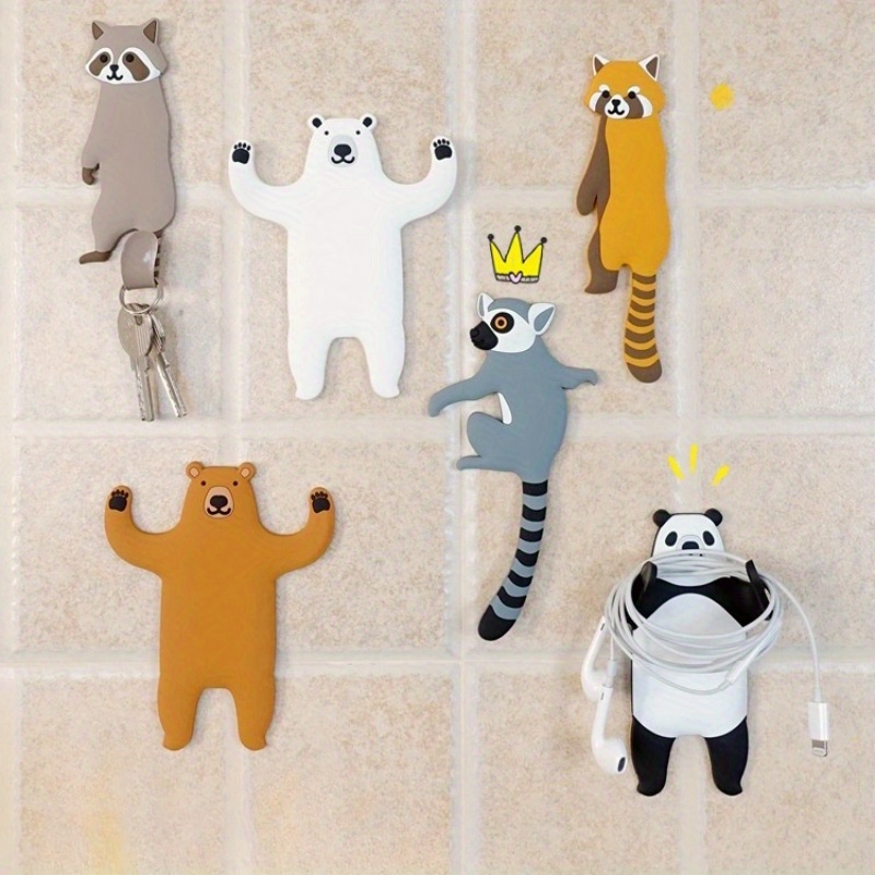 Individually Wrapped Animal Decoration Cute Wall Hook - Temu Canada