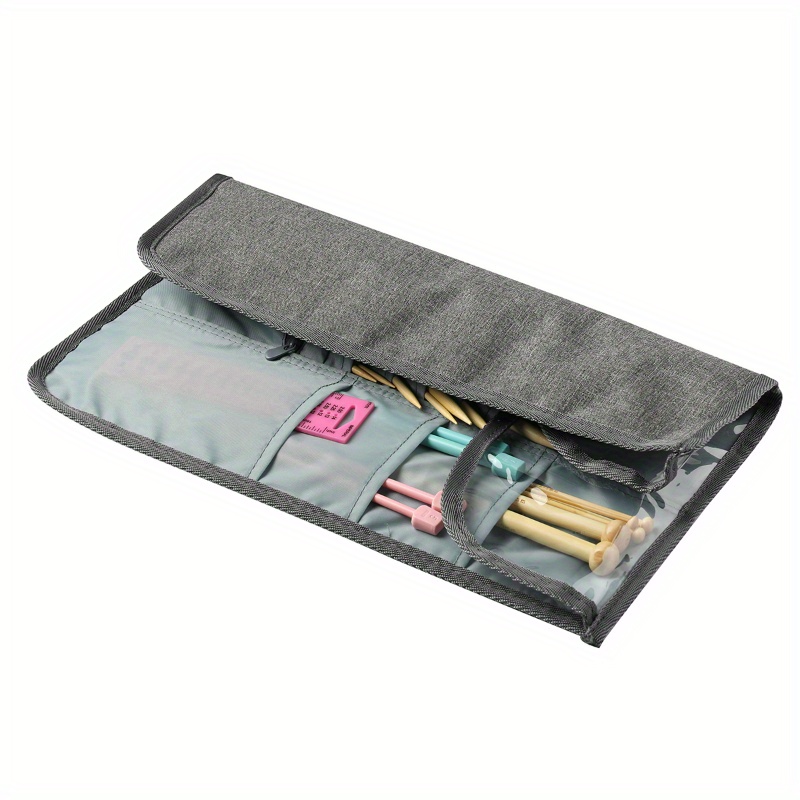 Folding Storage Bag Knitting Tool Storage Bag Crochet Hook - Temu