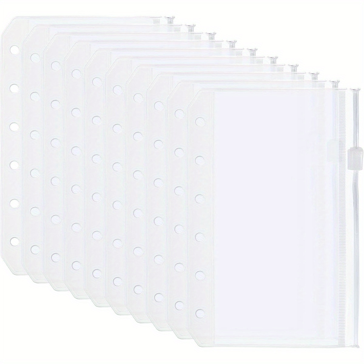 

10pcs A6/a7 , Pvc 6 Folder Bag For 6 , Clear