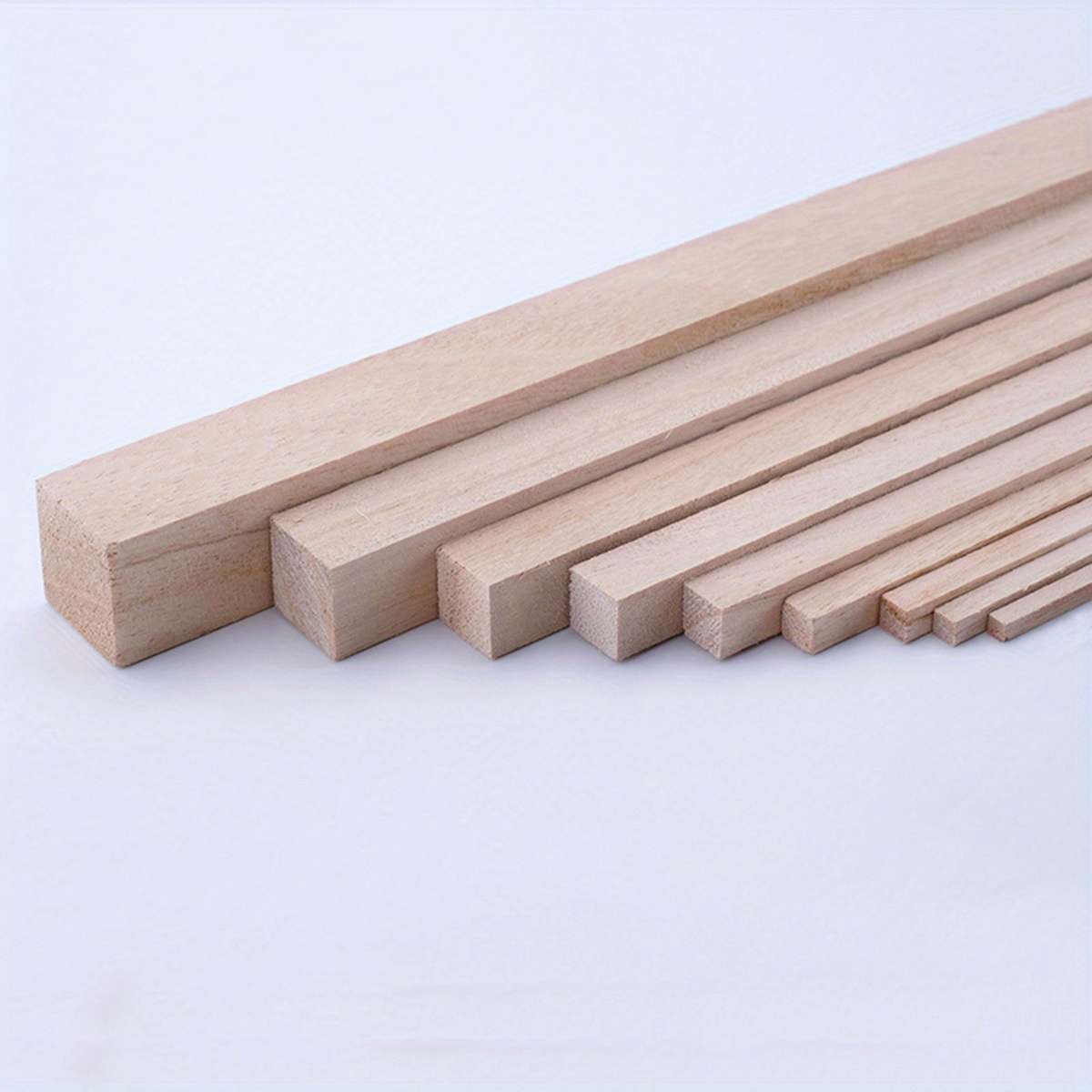 

20pcs Wooden Craft Sticks For Diy Model Building, Precision Cuttable, Other Wood Material, " Length, For Hobbyists 14+ Years