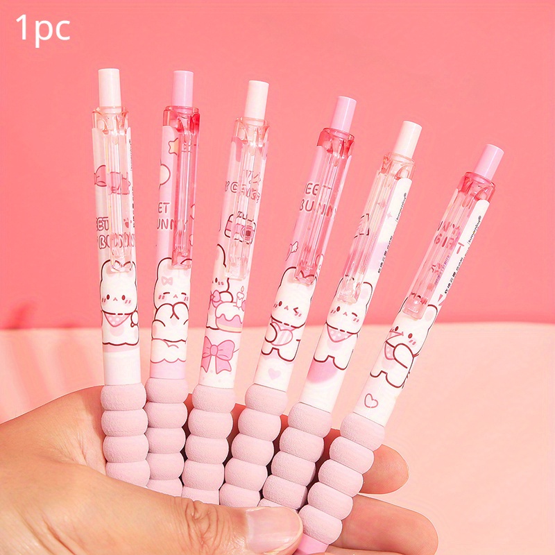 Cute Gel Pen: Creative Bunny Girls Bowknot Press Office Gift - Temu