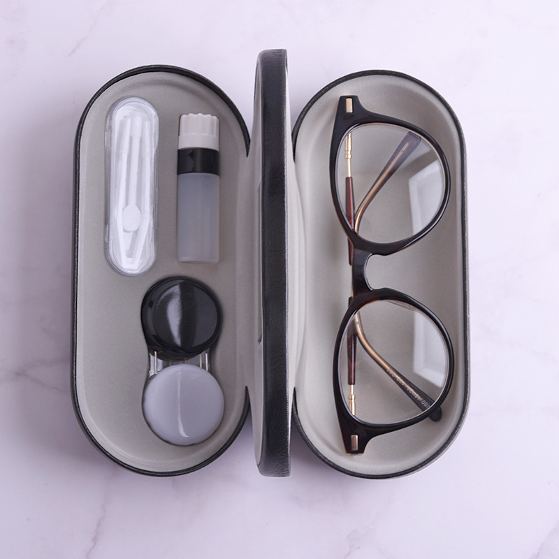 

1pc Double Layer Glasses Case, Functional Dual-purpose Glasses Case, For Home Room Living Room Office Decor, Christmas Valentine's Day New Year Gifts