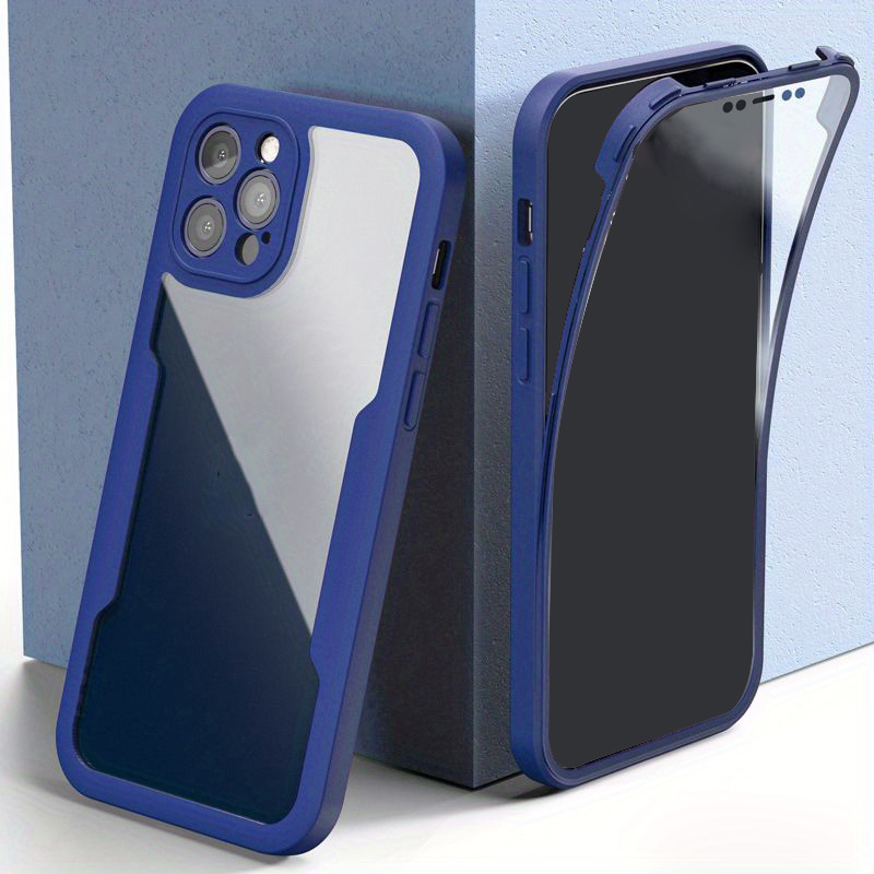 Funda compatible con iPhone 15 Pro Max, [diseño a prueba de polvo] Funda  rígida de cuerpo completo resistente a prueba de golpes con pantalla de