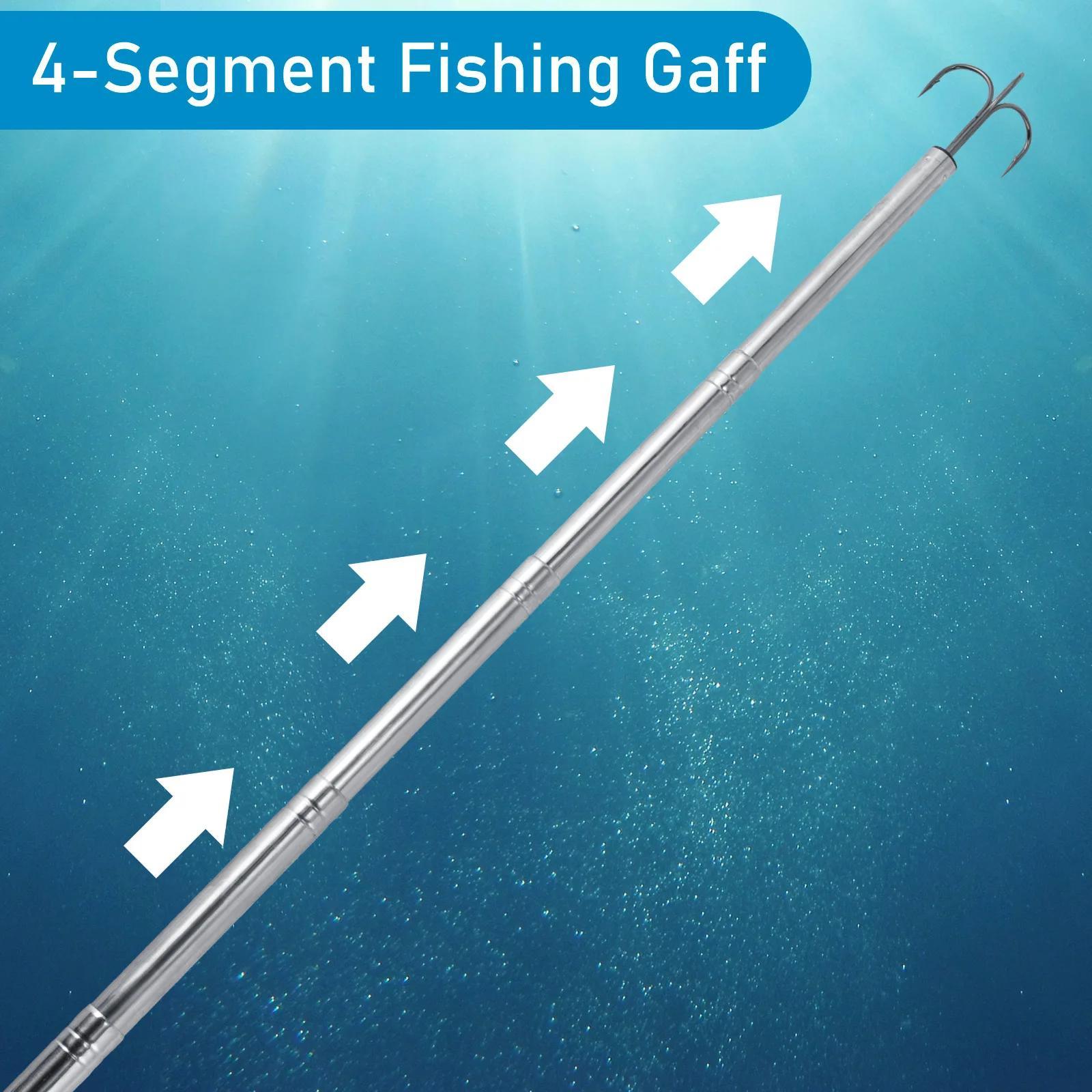 Telescopic Fishing Gaff Stainless Steel Treble Hook - Temu Australia