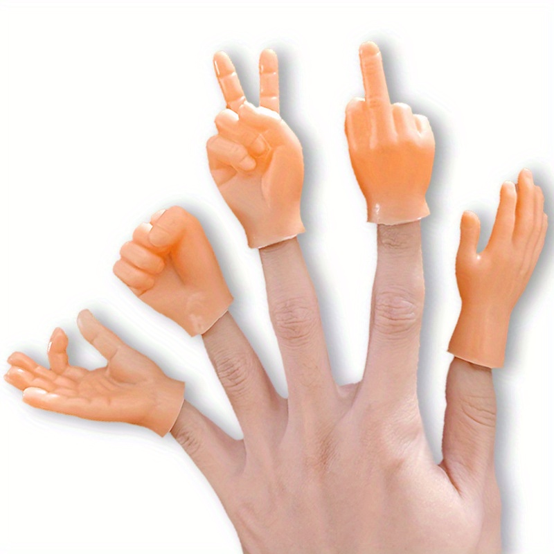 6pcs Mini Tiny Hands Funny Little Hands Tiny Finger Hands Finger Doll