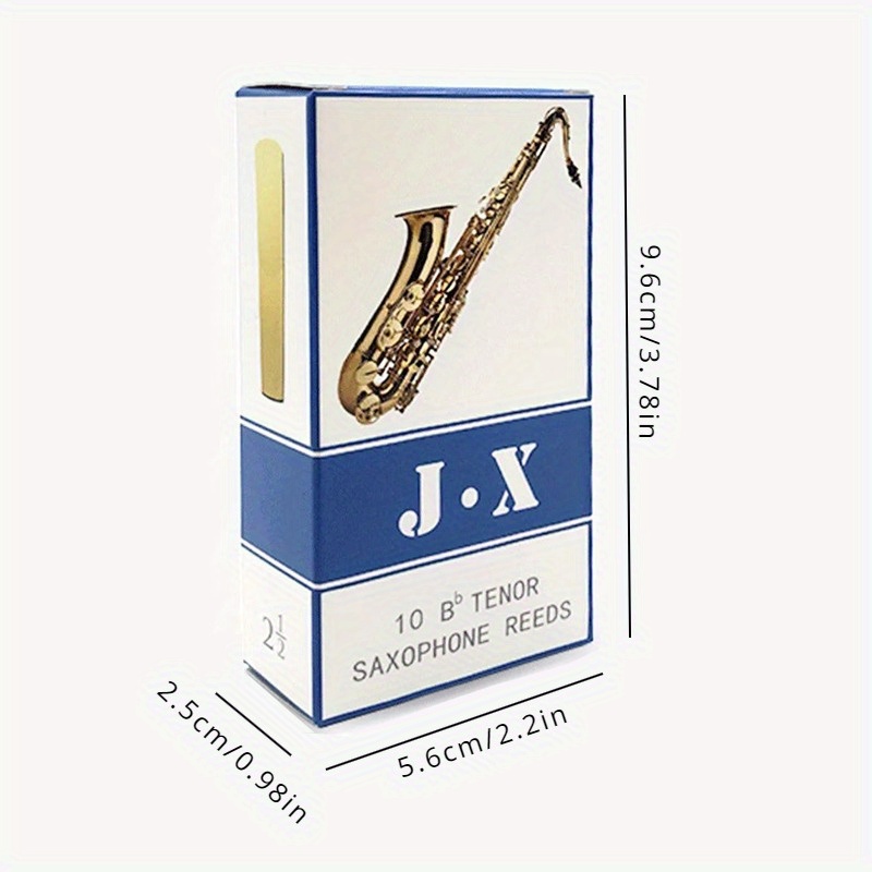 10Pcs Anches De Saxophone Force 2.5 Pour Saxophone Ténor En Si
