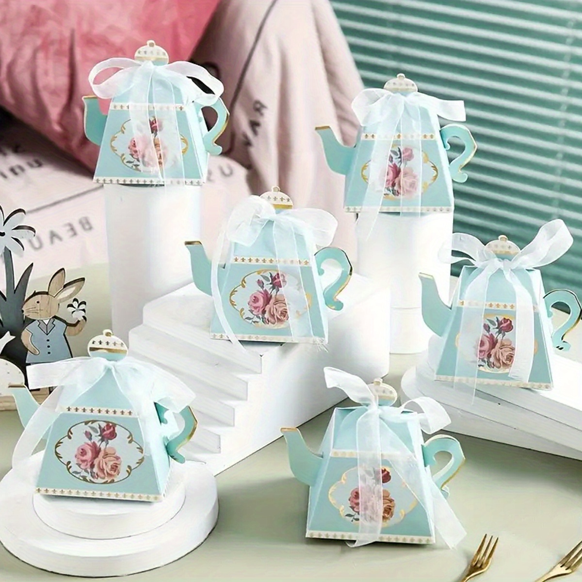 Teapot Candy Box Wedding Birthday Party Decoration Gift Box Temu