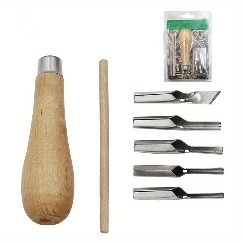 7 in 1 Carving Tool Practical Engraving Knives Set DIY Portable ABS  LInoleum Cutter Art Supplies Ergonomic School Engraving