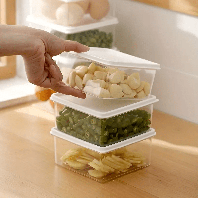 1pc Small Plastic Containers With Lid Clear Storage - Temu