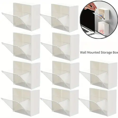 Wall Mounted Drawer Flip Storage Box Punch free Small Object - Temu