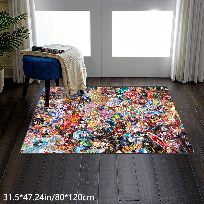 Printing Anime Carpet Cartoon Bedroom Soft Carpet Home Children's Room  Floor Rug