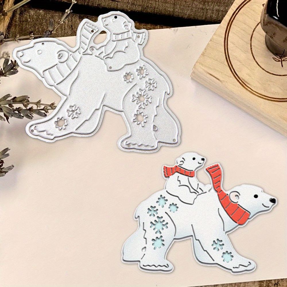 Mangocraft Original Design Cute Polar Bear Mini Cutting Dies - Temu