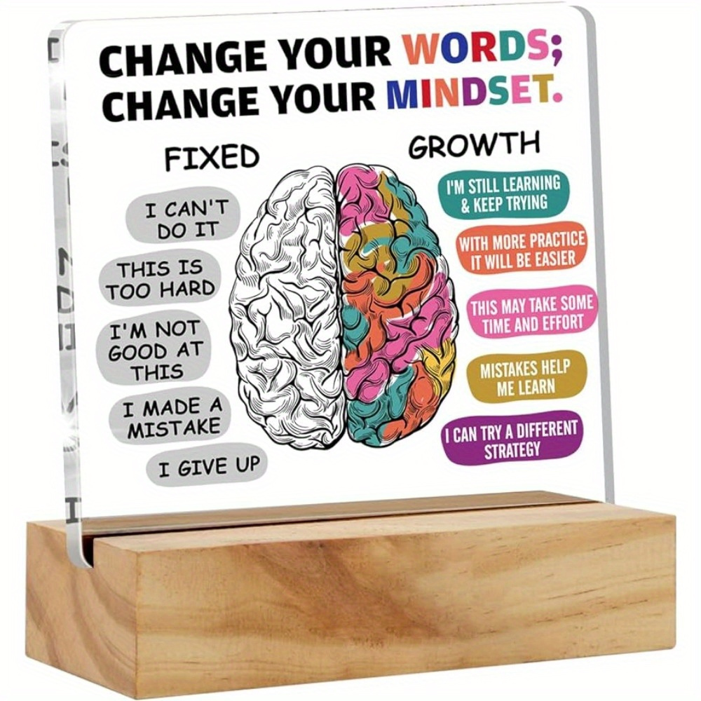 Targhetta Motivazionale In Acrilico Con Citazione Ispiratrice - Regalo Di Ringraziamento Per Amici E Colleghi - Decor Scrivania