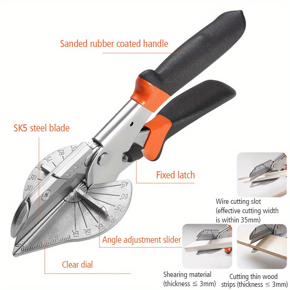 Electrician Scissors with Wire Stripping Slots & Plastic Grips