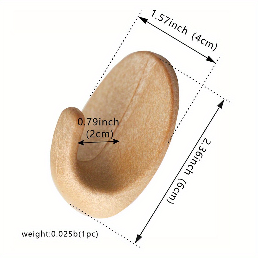 3 Pezzi Gancio Adesivo In Legno Finto Appendiabiti A Parete - Temu Italy