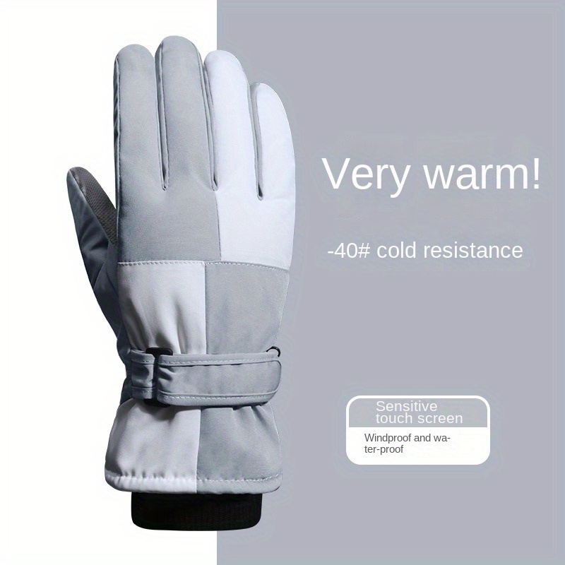 Winter Skiing Gloves Waterproof Touch Screen Warm Outdoor Riding Gloves
