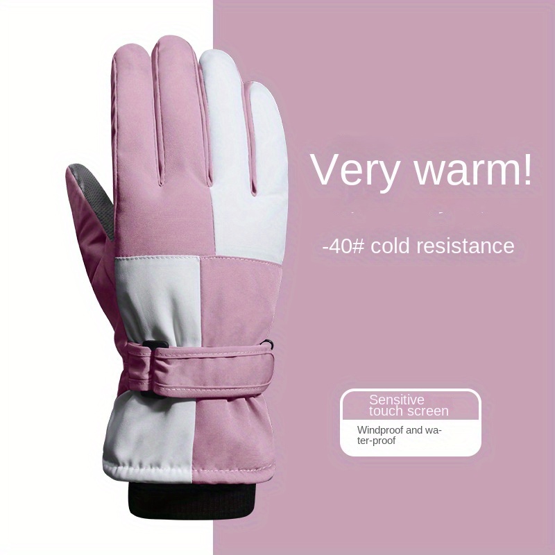 Winter Skiing Gloves Waterproof Touch Screen Warm Outdoor Riding Gloves