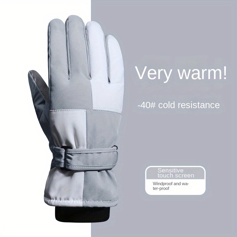 Winter Skiing Gloves Waterproof Touch Screen Warm Outdoor Riding Gloves