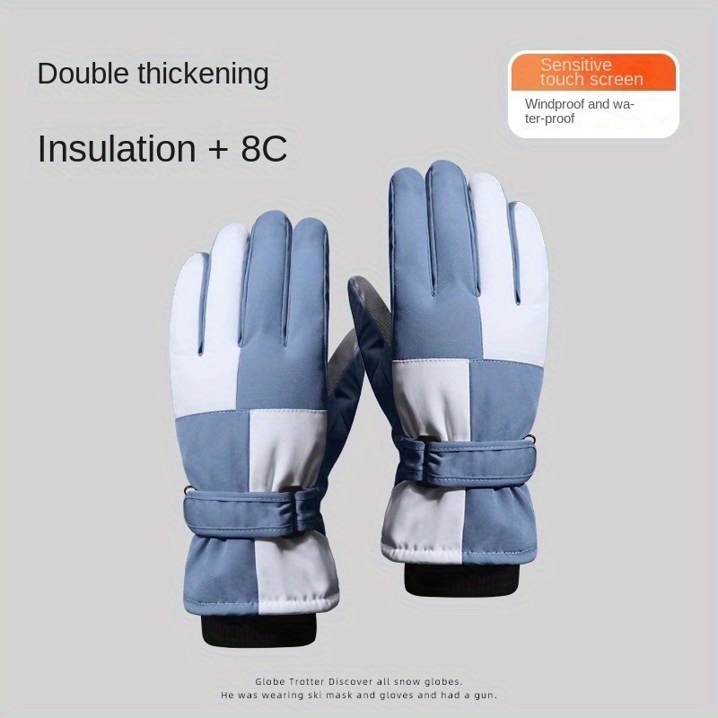 Winter Skiing Gloves Waterproof Touch Screen Warm Outdoor Riding Gloves