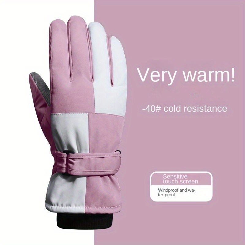 Winter Skiing Gloves Waterproof Touch Screen Warm Outdoor Riding Gloves