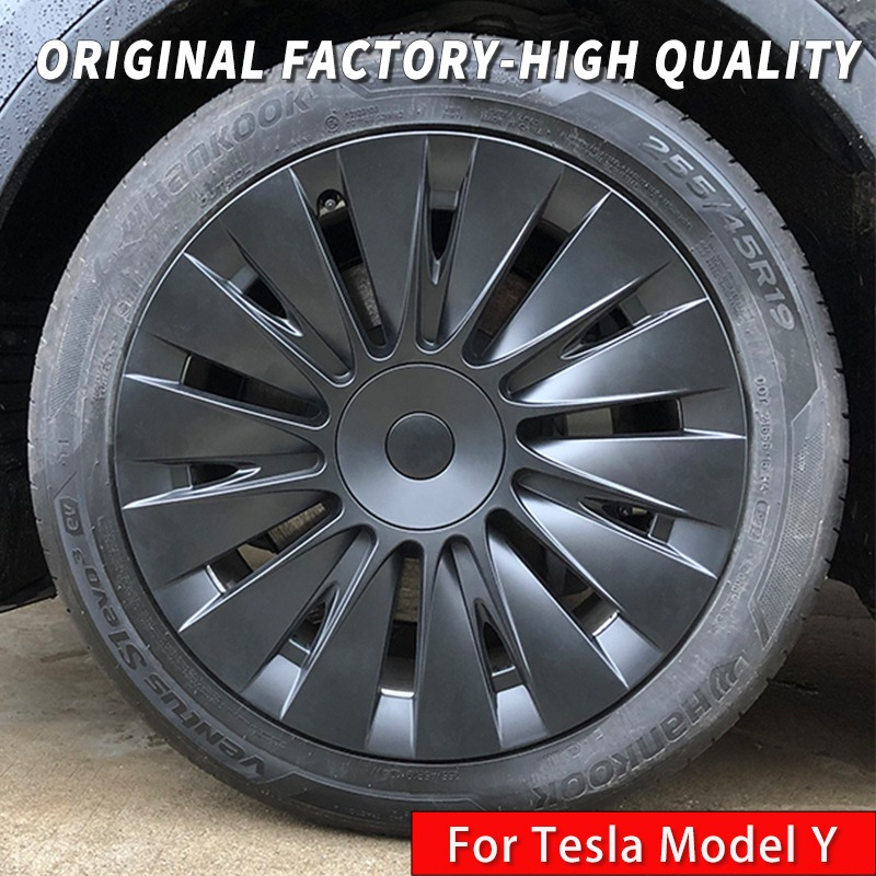 Kit de 30 pièces avec enjoliveurs Aero et de cache-écrous de roue avec logo  Tesla pour Model 3, Model Y (rouge)