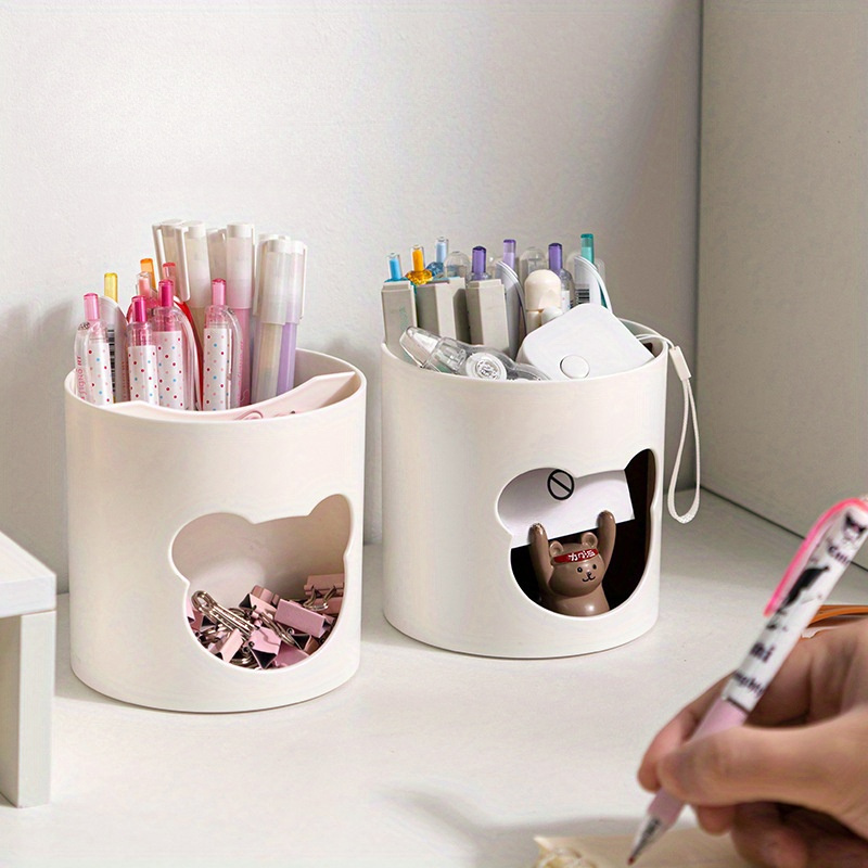 Cute Creative Pen Holder Dresser Desktop Multifunctional - Temu