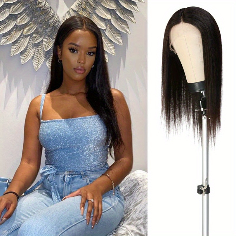 Hd Lace Front Human Hair Wigs Straight 13x6 Transparent Lace - Temu Canada