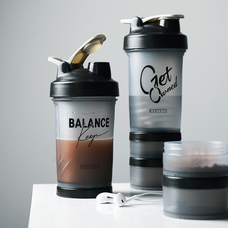 Shake Cup Protein Powder Sports Kettle Containing Ball Shake - Temu
