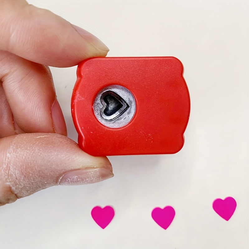 Mini Small And Cute Paper Embosser Heart shaped Paper - Temu