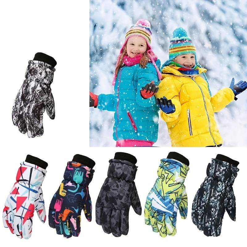 Halcyerdu Gants de Ski Enfant, Moufles de Ski Fille Garçon 5-10 Ans  Imperméables Coupe, Gants de Ski d'hiver pour Enfants pour Ski Jouer  Activités de Plein Air (Dinosaure Bleu) : : Mode