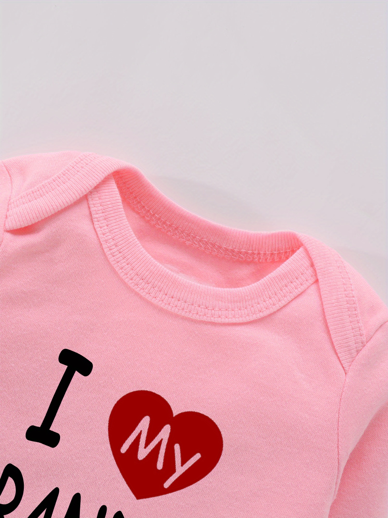 Love Grandpa Print Bodysuit Babies Comfy Short Sleeve Top - Temu