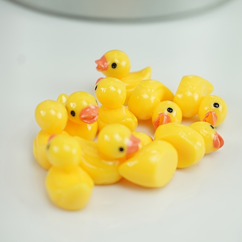 Mini Resin Ducks Yellow Tiny Duckies For School Project - Temu