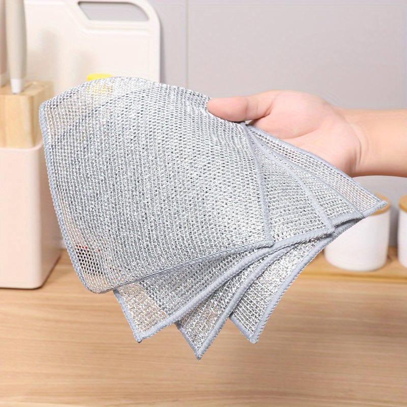 Wire Dishwashing Cloth Household Cleaning Cloth Non stick - Temu