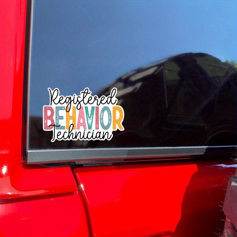 BCBA, Behavior Analyst Sticker Bumper Sticker Vinyl Decal 5