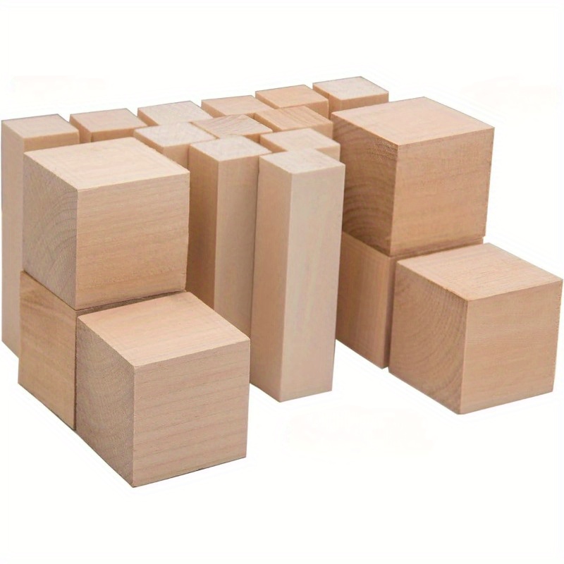 19Pcs Basswood Carving Blocks Set, 3 Different Sizes of Carving