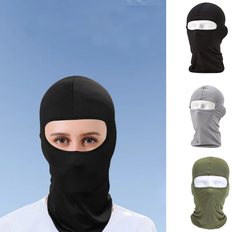 Mascarilla facial completa para hombre y mujer, gorro transpirable para  ciclismo, deportes al aire libre, máscaras
