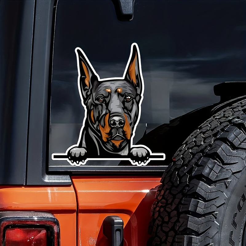 Doberman Sticker Decal Dog Breed Sticker Glasses Laptops Car - Temu ...