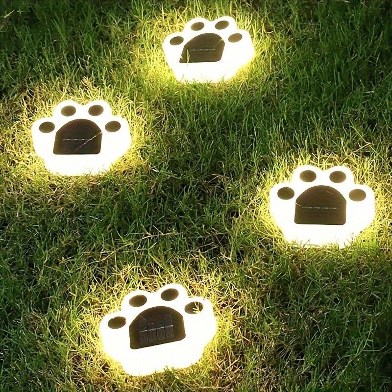 

1pc/4pcs Solar Lawn Garden Lamp Cute Buried Light With Decoration Light For Courtyard, Street, Landscape, Garden, Wedding, New Year, Valentine's Day, Christmas