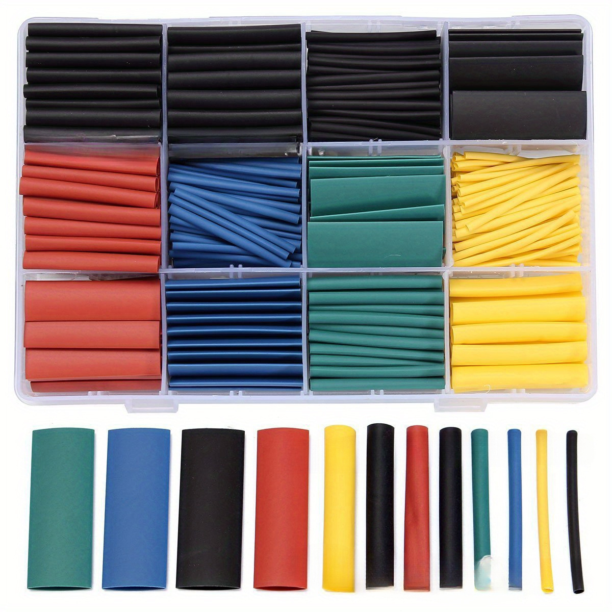 

530pcs Multi-color Heat Shrinkable Tube Electrical Wire Data Wire Insulation Shrinkable Tube Bags And Boxes