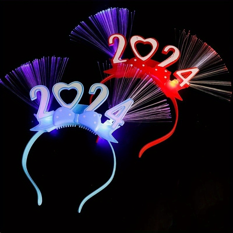Nouvel An 2023 Nouvel An Cerceau De Cheveux Lumineux Paillettes