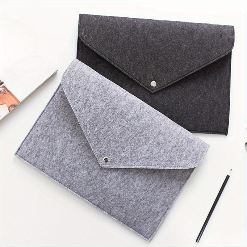 

A4 Simple Big Capacity Linen File Folder Document Bag Canvas Felt File Briefcase Portable Organizer Office Paper Holder